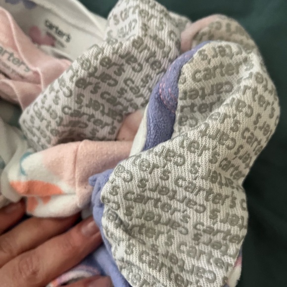 Carters Print footed fleece Pajama bundle 2T - Picture 9 of 15